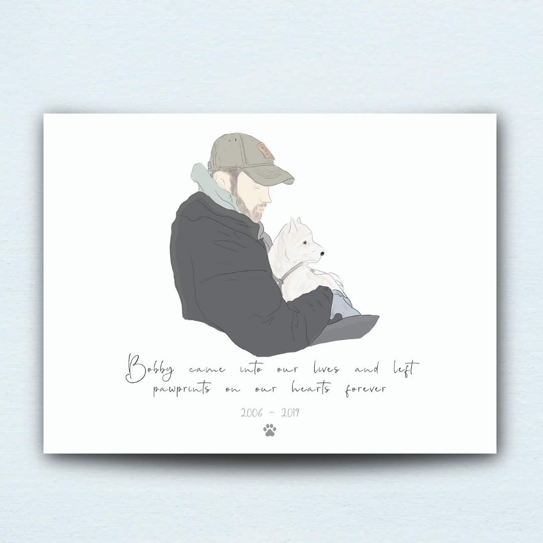 Personalised Pet Illustration - Print only